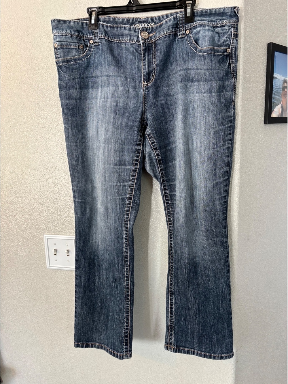 Maurices Medium Wash Bootcut Jeans - Size 20 Short